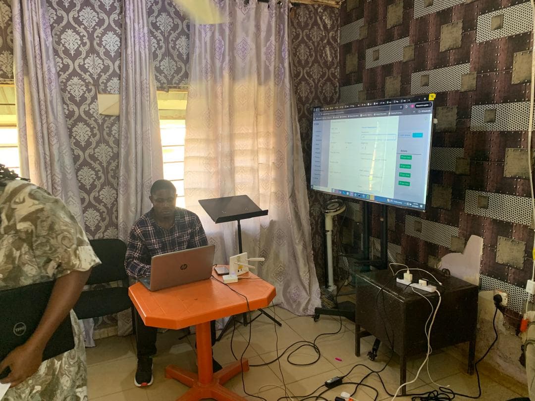 Staff training on software